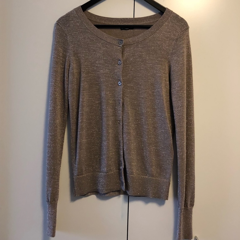 Express gold cardigan in size S